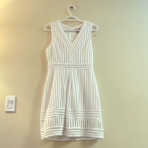 White H&M eyelet dress